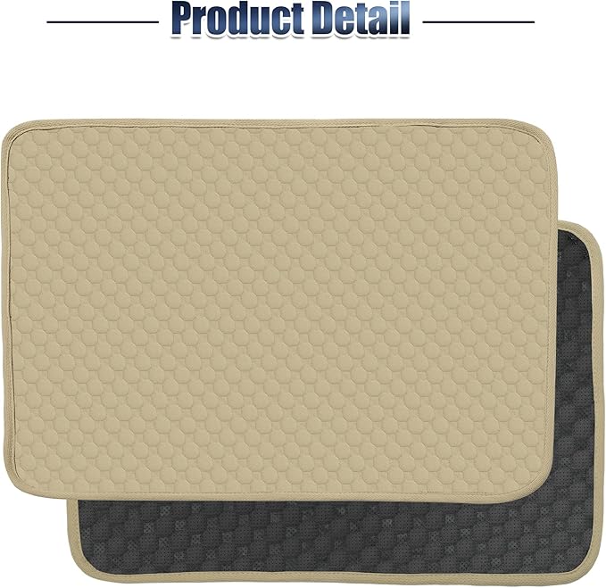 X AUTOHAUX 2Pcs Dog Seat Cover Reuse Car 150x90cm Khaki