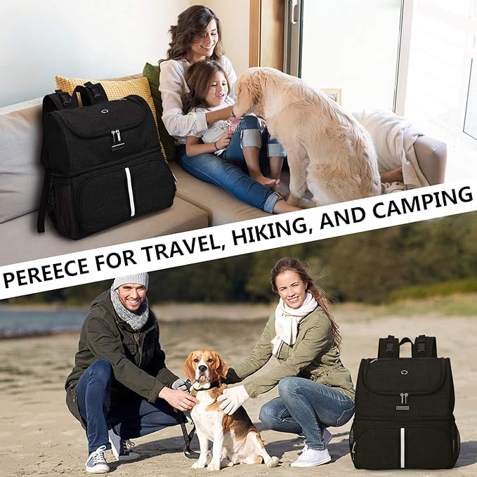 BAGLHER Pet Travel Bag 2 Silicone 2 Food
