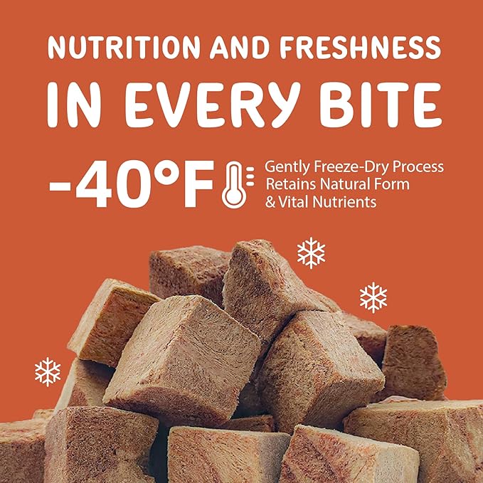Freeze Dried Beef Hearts for Dogs & Cats 3.5oz, One