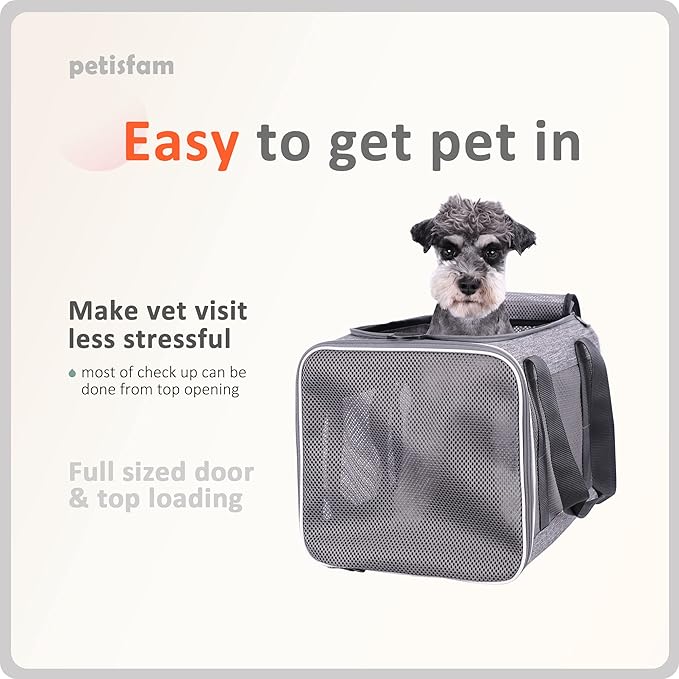 petisfam Soft Large Cat Carrier with Privacy Zipped