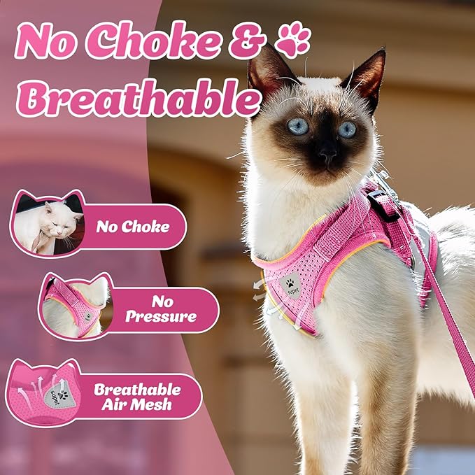 Supet Cat Harness and Leash Set for Walking