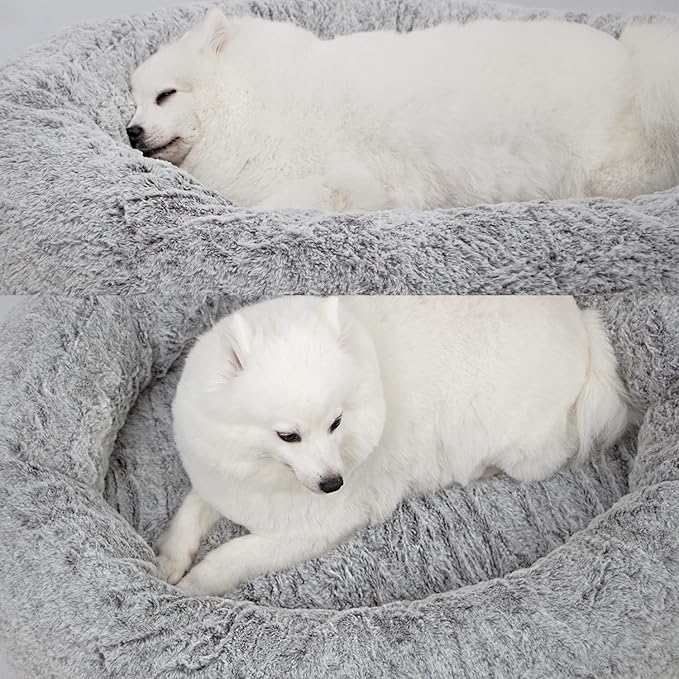 N&V Medium Orthopedic Donut Dog Bed