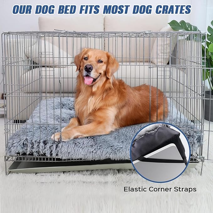 Plush Dog Crate Beds 42" x 28" x 3")
