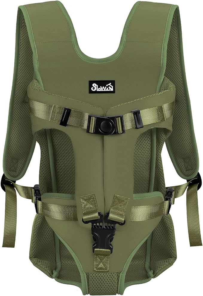 Lukovee Dog Backpack Carrier (Green-4,Medium)