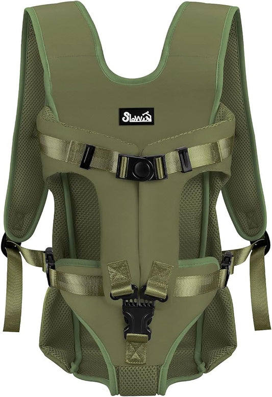 Lukovee Dog Backpack Carrier (Green-4,Medium)