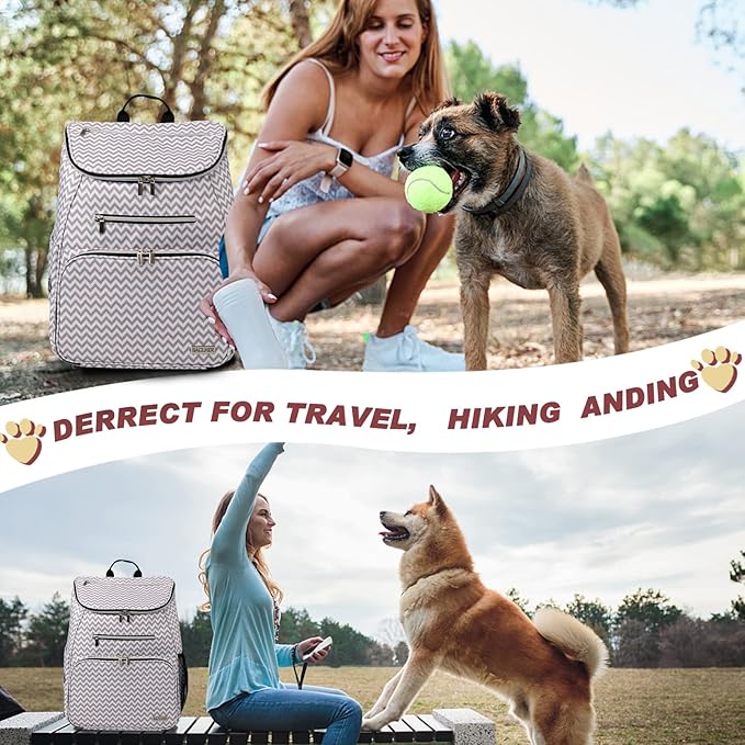 BAGLHER Dog Travel Bag Backpack 2 Silicone 2 Food