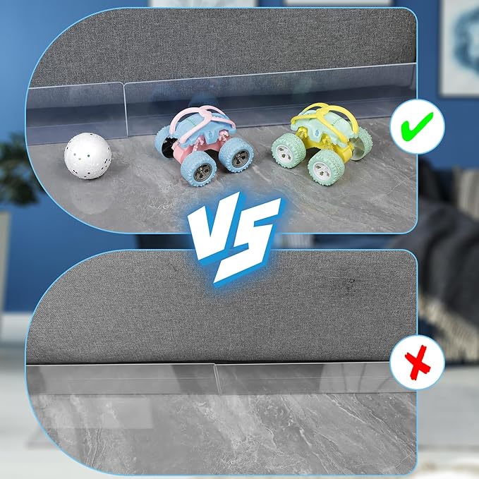 12 Pack Under Couch Blocker for Toys 16" L 3.2" H