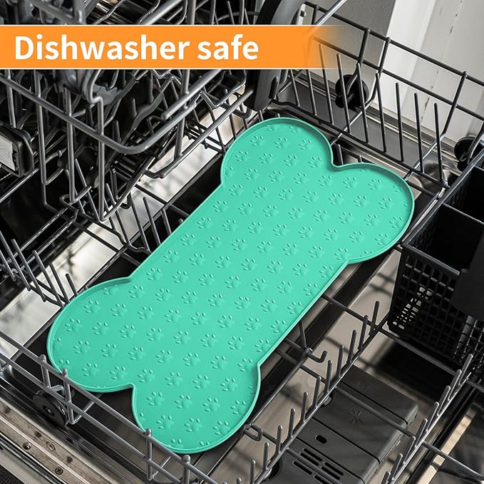 Dog Food Mat Anti-Slip Silicone Dog Bowl Mat