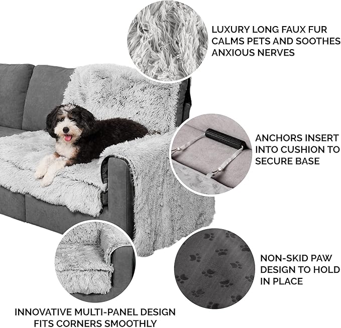 Furhaven Corner Cushion Seat Cover for Dogs & Cats