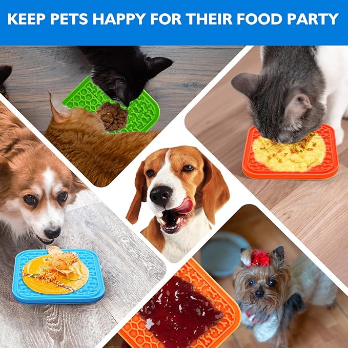 3 Pack Lick Mat for Dogs and Cats