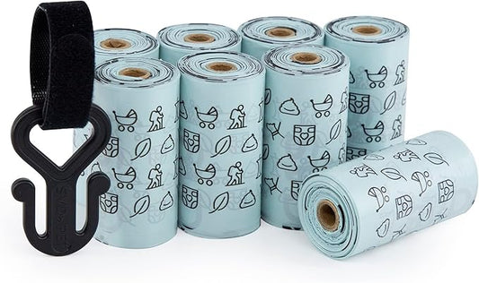 SVD.PET Dog Poop Bags 120 Unscented 100% Leak-Proof (8 Rolls, 120 count)