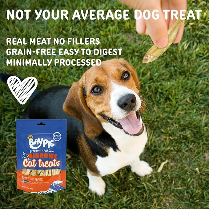 Freeze Dried Minnows for Cats & Dogs (1.5 oz)
