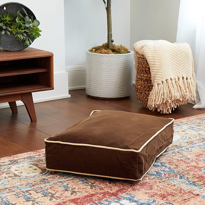 Buster Reversible Rectangle Pillow Style Dog Bed (24 x 18 in.)