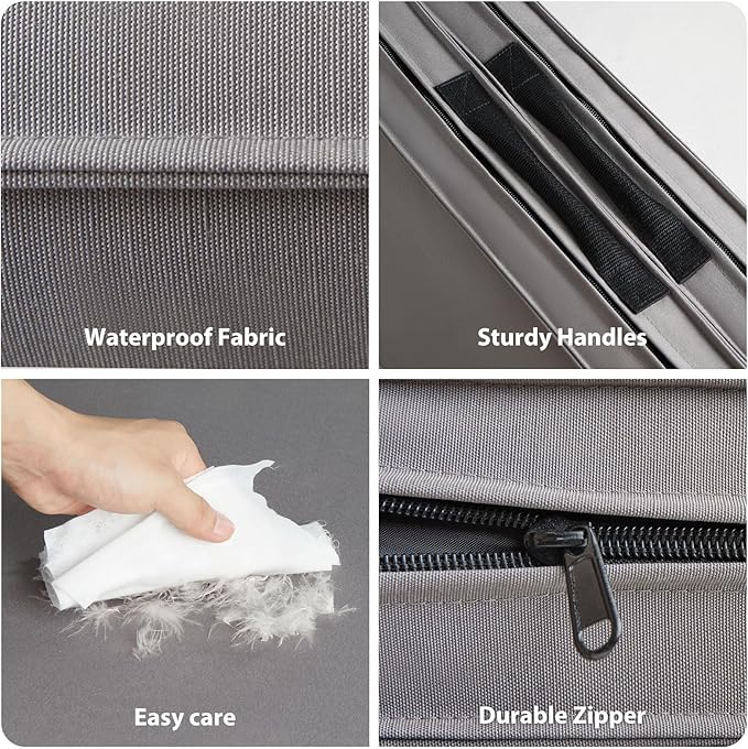 RRPETHOME Waterproof Outdoor Dog Beds Large Sized Dog