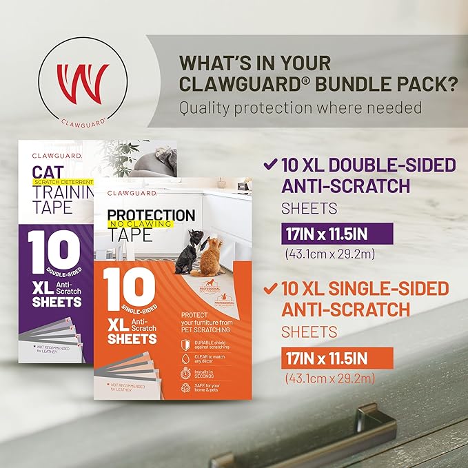 CLAWGUARD Bundle Pack – Dog Scratch Protection Tape 10 Pack 10 Pack