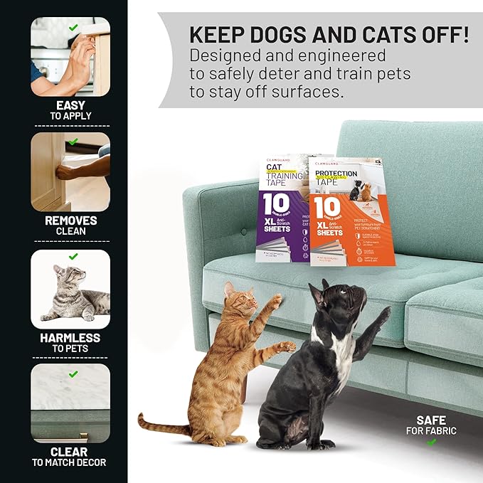 CLAWGUARD Bundle Pack – Dog Scratch Protection Tape 10 Pack 10 Pack