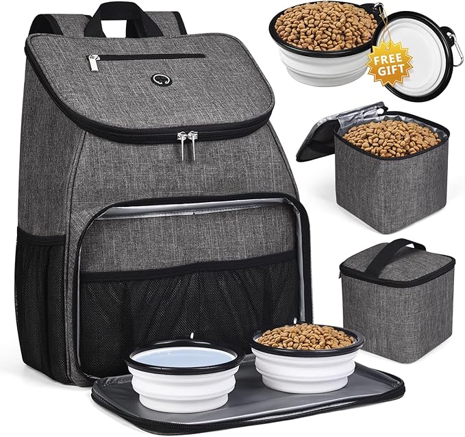 BAGLHER丨Dog Travel Bag 2 Silicone 2 Food