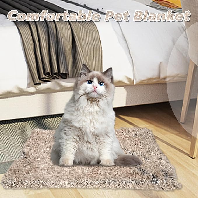 PJYuCien Fluffy Fleece Calming Pet Throw Blanket 16 * 24", Machine