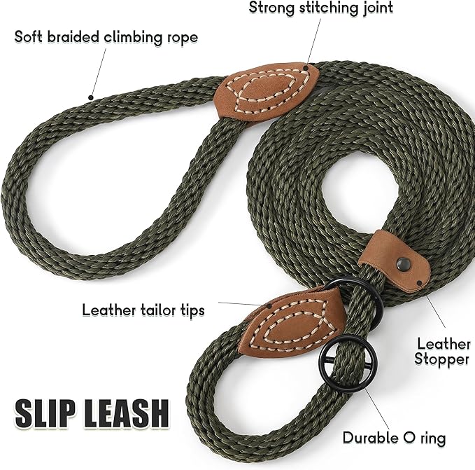 Mile High Life Slip Leads for Dogs 4 Feet
