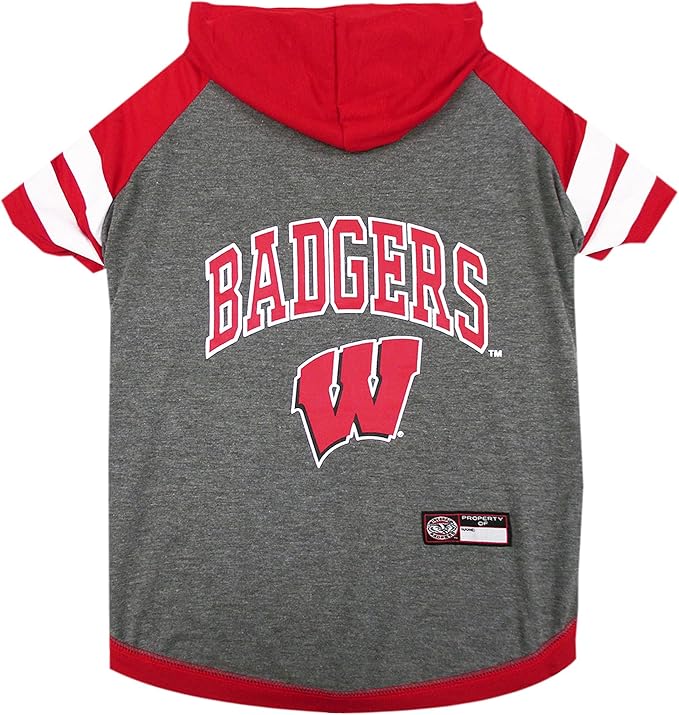 NCAA Wisconsin Badgers Hoodie for Dogs & Cats