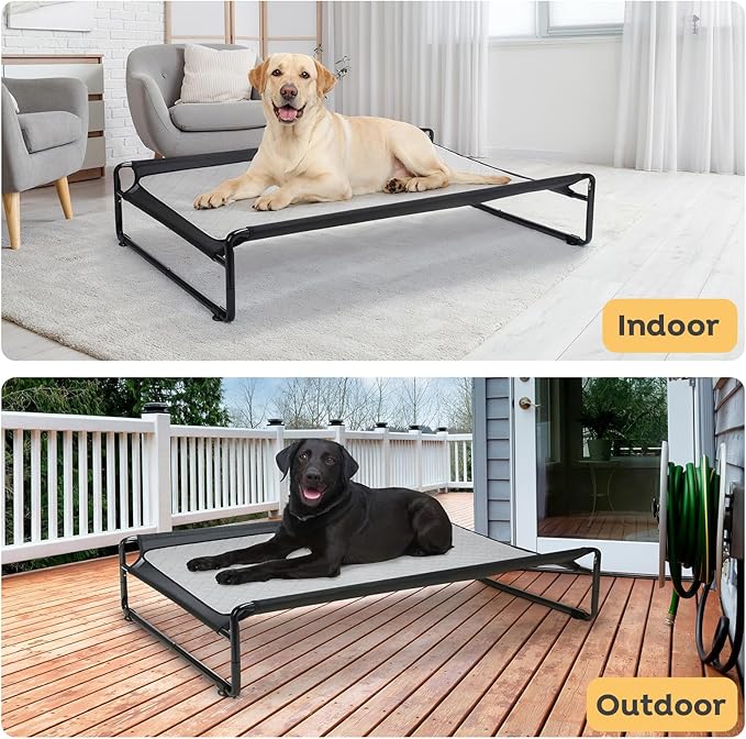 Veehoo Elevated Dog Bed with Washable Dog Pee Pads 100% Waterproof CWC2201CCP