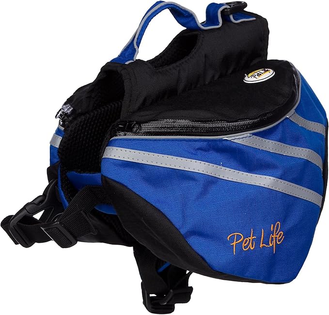 PET LIFE 'Everest' DUPONT Waterproof Reflective Travel Fashion Designer Outdoor Camping Pet Dog Backpack Carrier
