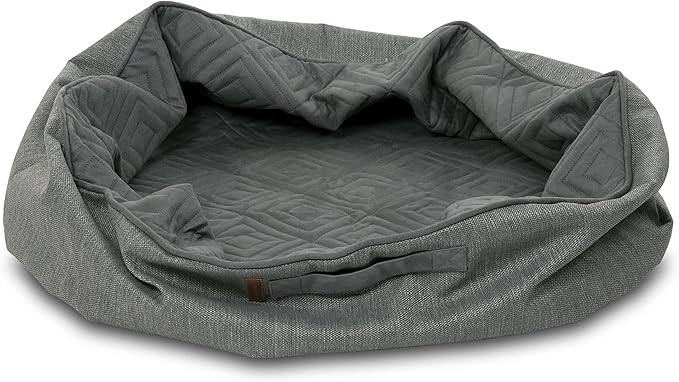 Good Boy Grey Large Round Cloud Dog Bed