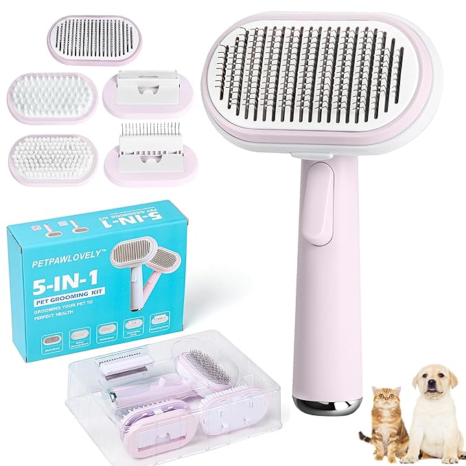 5 IN 1 Pet Grooming Brush Kit