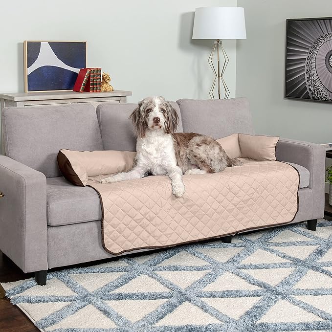 Furhaven Water-Resistant & Reversible 54" Wide Seat Cover Protector for Dogs & Cats