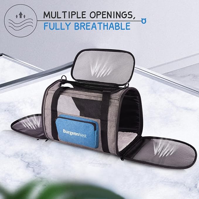 BurgeonNest Cat Carriers for Small Cats Under 15 4 Ventilated