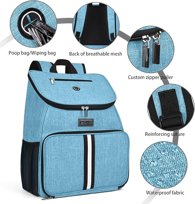 BAGLHER丨Dog Travel Bag 2 Silicone 2 Food