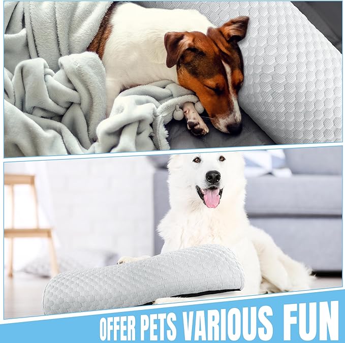 HOMBYS Cooling Dog Claming Pillow for Large and Medium Dogs Toy(25"x8", Light