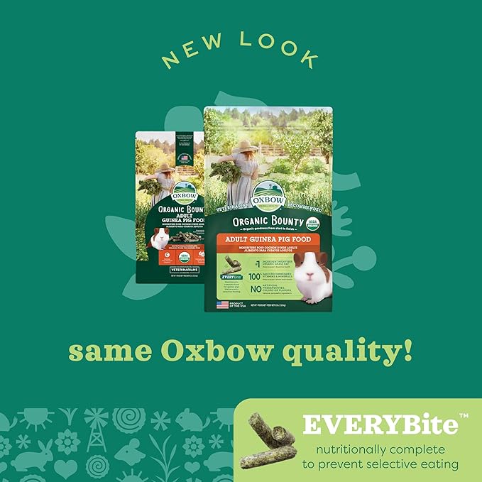 Oxbow Animal Health Organic Bounty Adult Guinea Pig Food 3 Pound