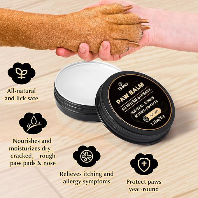 All-Natural Lick Safe Dog Paw Balm for Dogs & Cats (1.23oz)