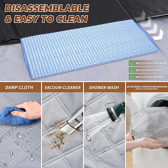 Dog Car Seat Cover for Back Seat Hard Bottom 100% Waterproof,