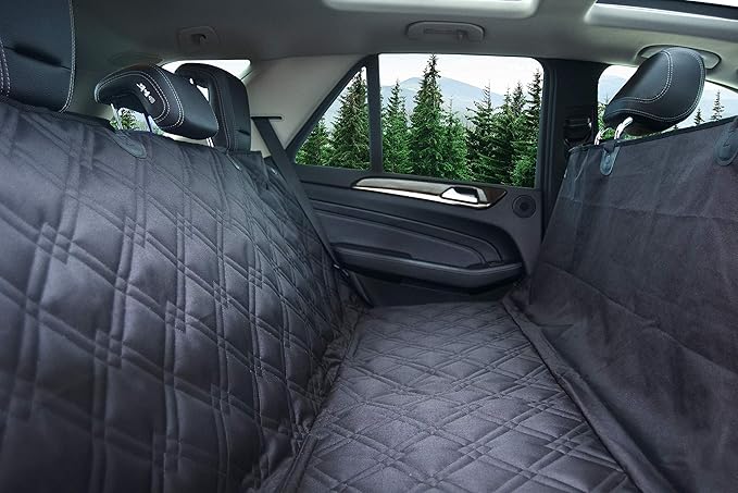 Bulldogology Dog Car Seat Cover For Back Seat