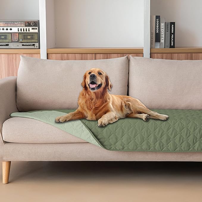 gogobunny 100% Double-Sided Waterproof Dog Bed Cover Pet Blanket Sofa Couch Furniture Protector for Puppy Large Dog Cat (30x70 Inch 1), Dark