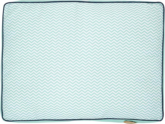 Now House for Pets by Jonathan Adler Teal Chevron Cushion Dog Bed (FF15504)