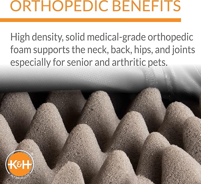 K&H Pet Products Indoor/Outdoor Superior Orthopedic Dog Bed 30 X 40 X 4 Inches