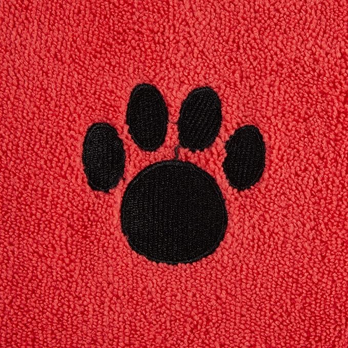 Bone Dry Pet Grooming Towel Collection Absorbent Microfiber X-Large 41x23.5", Embroidered