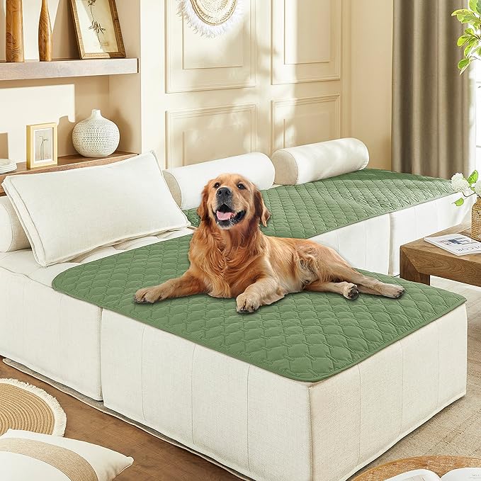 gogobunny 100% Double-Sided Waterproof Dog Bed Cover Pet Blanket Sofa Couch Furniture Protector for Puppy Large Dog Cat (40x50 Inch 1), Dark