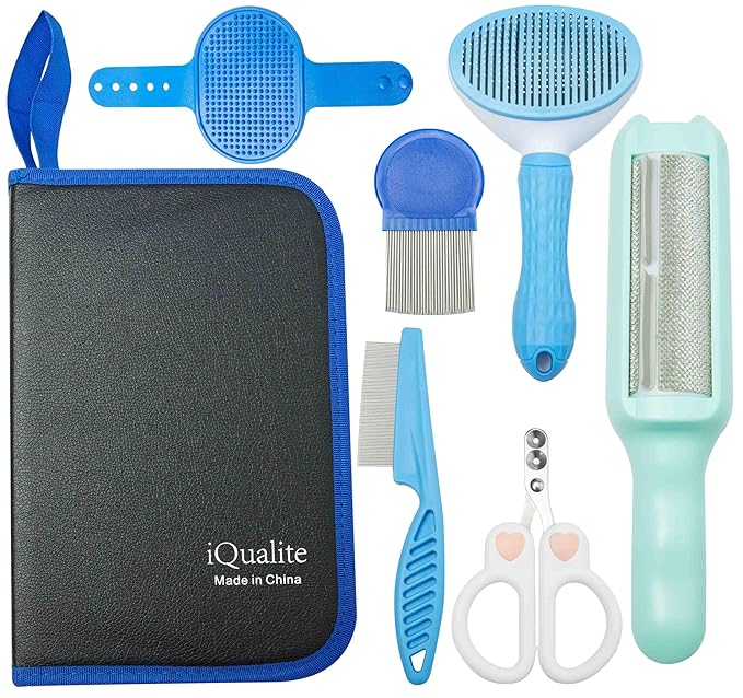 6-in-1 Pet Grooming Kit for Dogs & Cats