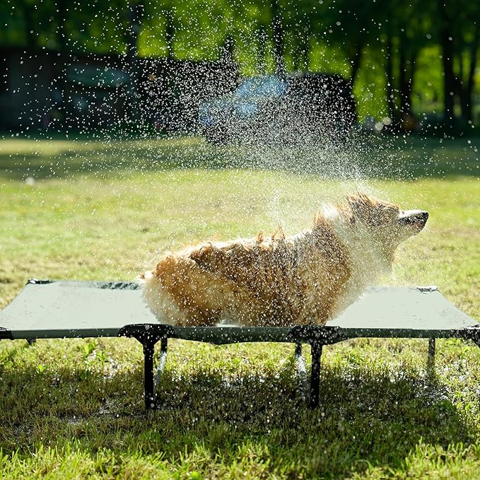 EHEYCIGA 44 Inch Elevated Dog Cot Beds for Large Dogs