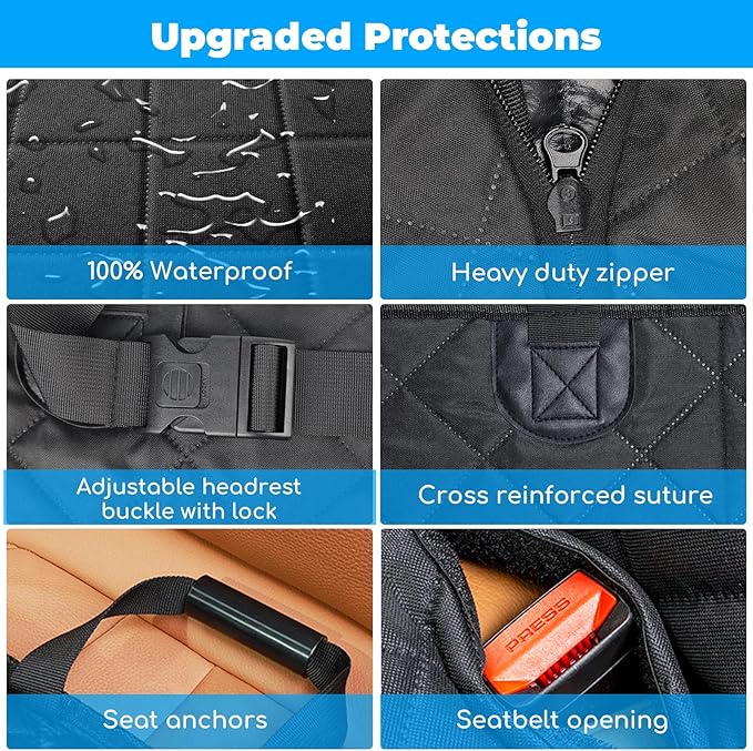 URPOWER Back Seat Extender for Dogs