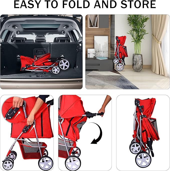 Elevon Pet Stroller 4 Wheels