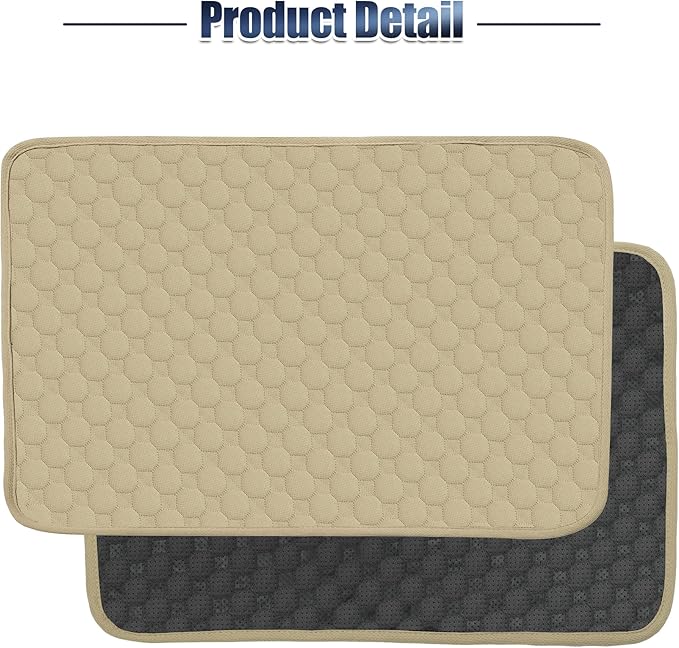 X AUTOHAUX Dog Seat Cover Reuse Car Seat 70x50cm Khaki