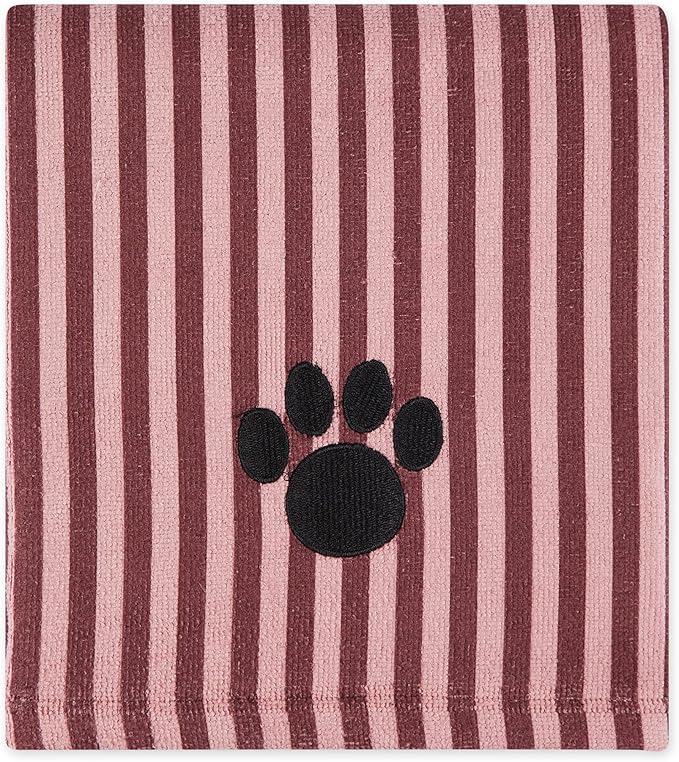 Bone Dry Pet Grooming Towel Collection Absorbent Microfiber X-Large 41x23.5", Striped