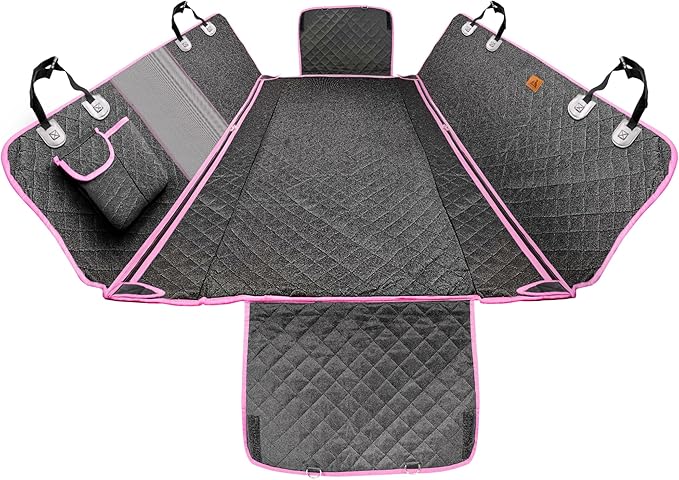 Waterproof Dog Car Seat Cover 55" x 60" (Grey)