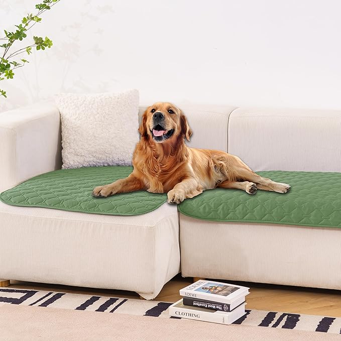 gogobunny 100% Double-Sided Waterproof Dog Bed Cover Pet Blanket Sofa Couch Furniture Protector for Puppy Large Dog Cat (32x53 Inch 1), Dark