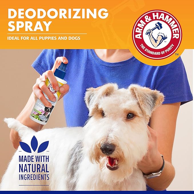 Arm & Hammer for Dogs Super Deodorizing Spray for Dogs 6.7 Ounces -2 Pack (FF9367AMZ2)